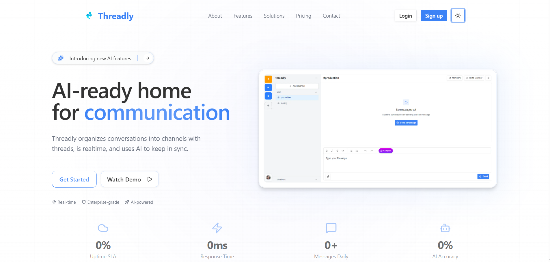 Threadly - AI-Powered Communication Platform
